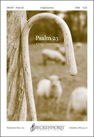 Psalm 23 TTBB choral sheet music cover Thumbnail